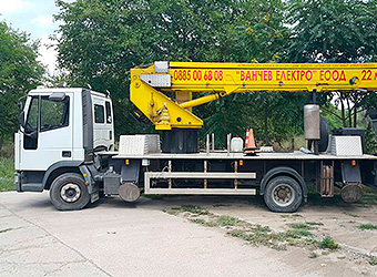 Автовишка под наем до 22 м. за Димитровград, Хасково, Харманли, Любимец и Свиленград